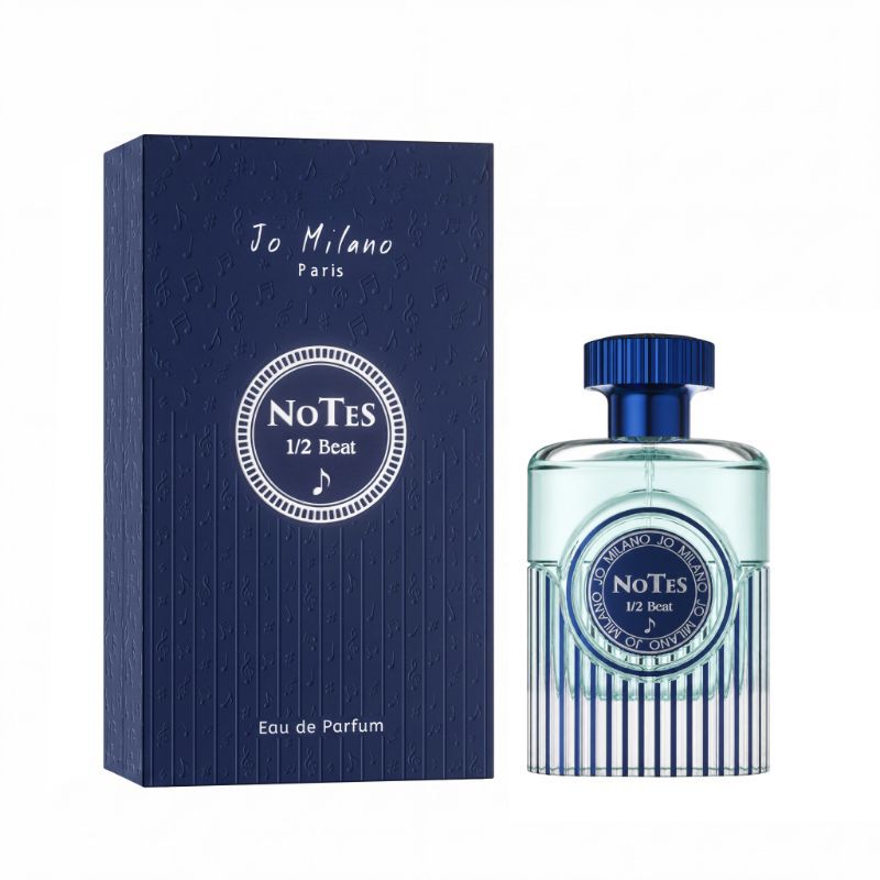 Notes 1/2 Beats Eau de Parfum 3.4 oz / 100ml – Luxury Amber Woody Unisex Fragrance by Jo Milano