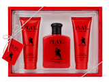 Play Ice Red Gift Set for Women – Eau de Parfum, Shower Gel & Body Lotion Set